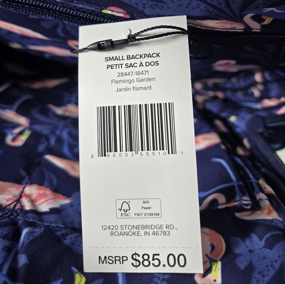 Vera Bradley Multicolor Floral Backpack - Picture 7 of 7